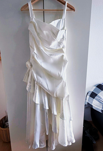 Weißes brautkleid linie - brautkleid, a-linie