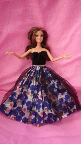 Barbie puppen kleid blumen - puppen,