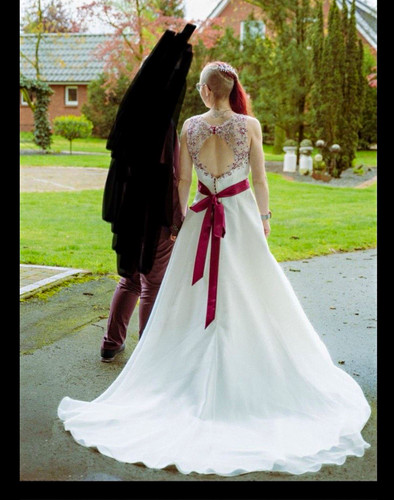 Linie brautkleid aus tüll - brautkleid,